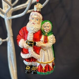 Mr and Mrs Santa Claus Glitter Thomas Pacconi...